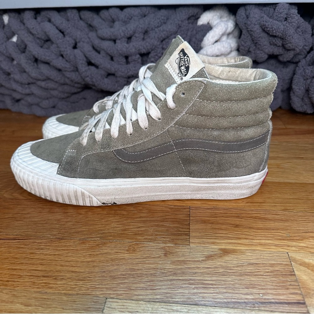 Vans SK8-Hi Reissue 138 Sneakers Vintage Military -Dusty Olive Mens 9.5 Women 11